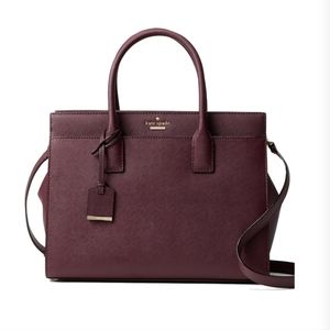 Kate Spade Cameron Street Candace Satchel Deep Plum/Burgundy